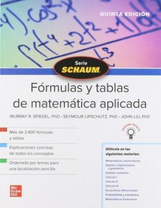 Formulas y Tablas de Matemática Aplicada Serie Schaum 
