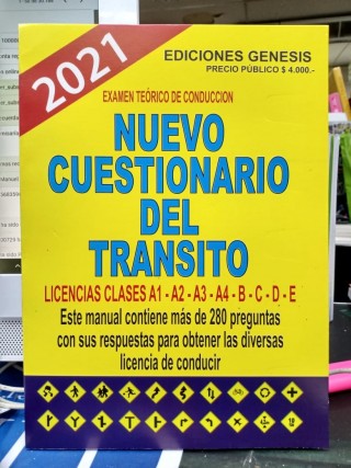 Nuevo cuestionario del transito 2021